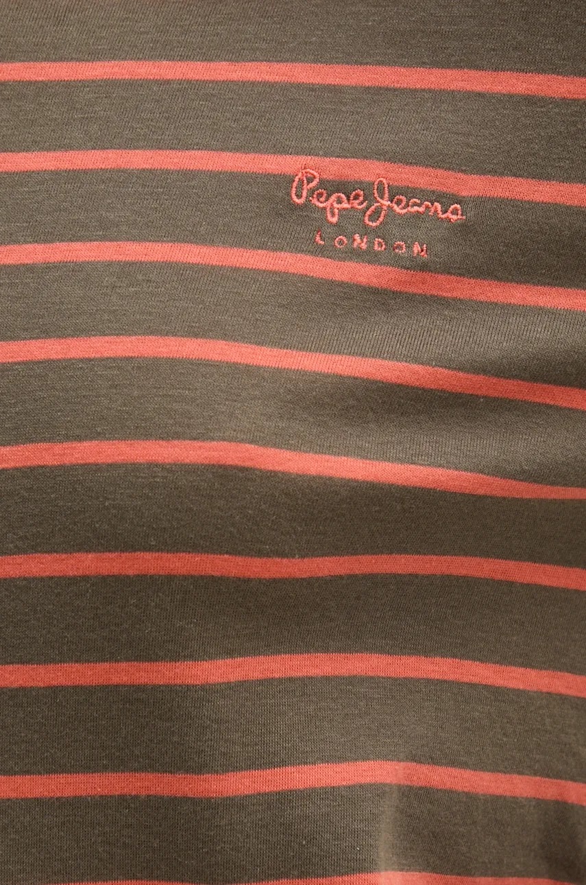 Βαμβακερή μπλούζα με μακριά μανίκια Pepe Jeans FINNA χρώμα: πράσινο, PL505937 φωτογραφία