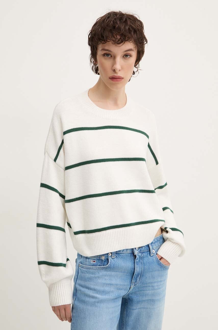 Hollister Co. pulover femei, culoarea alb, KI350-4173 - 0 | YEO