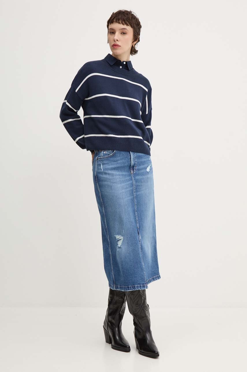 Πουλόβερ Hollister Co. χρώμα: ναυτικό μπλε, KI350-4173 φωτογραφία