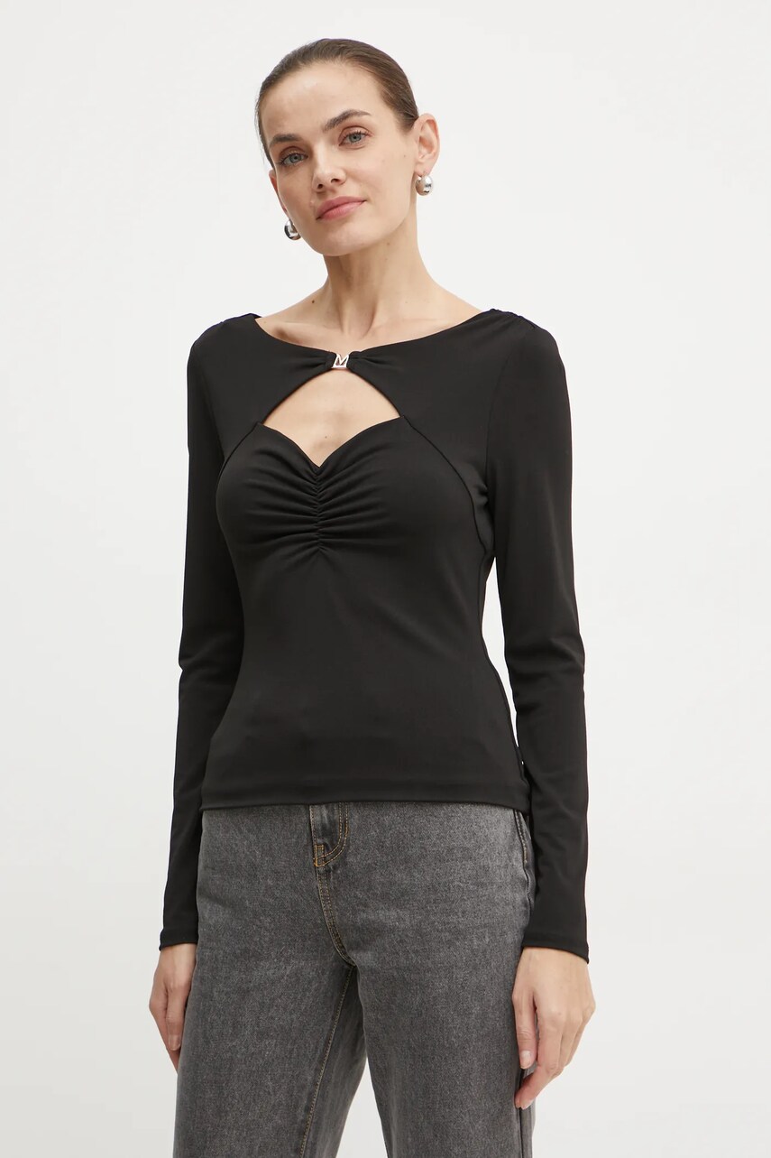 

Блуза Marciano Guess OLGA в черно с изчистен дизайн 4BGP04 6284A, Черен