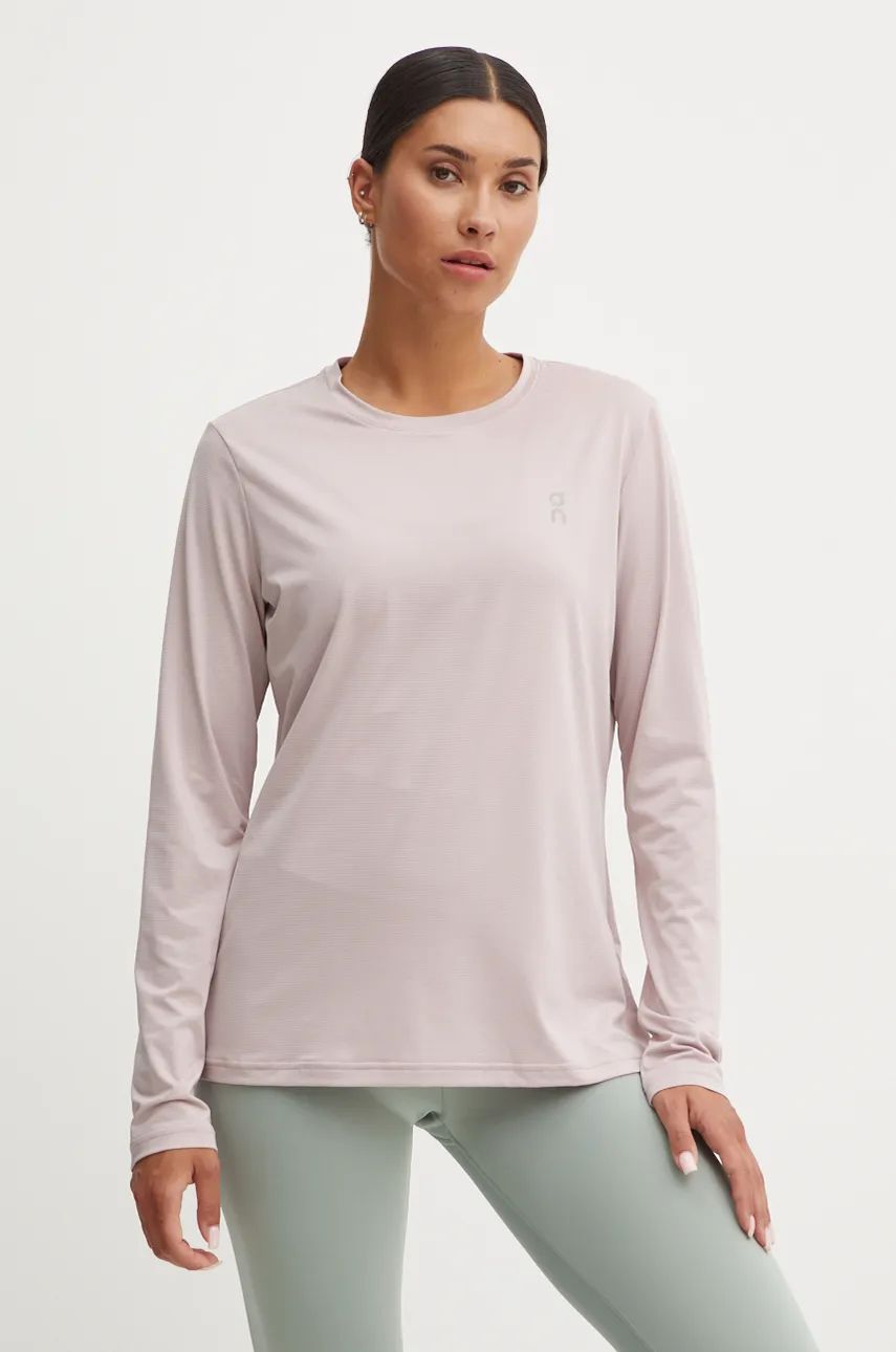 ON running longsleeve pentru alergare Core culoarea roz, 1WE10921927