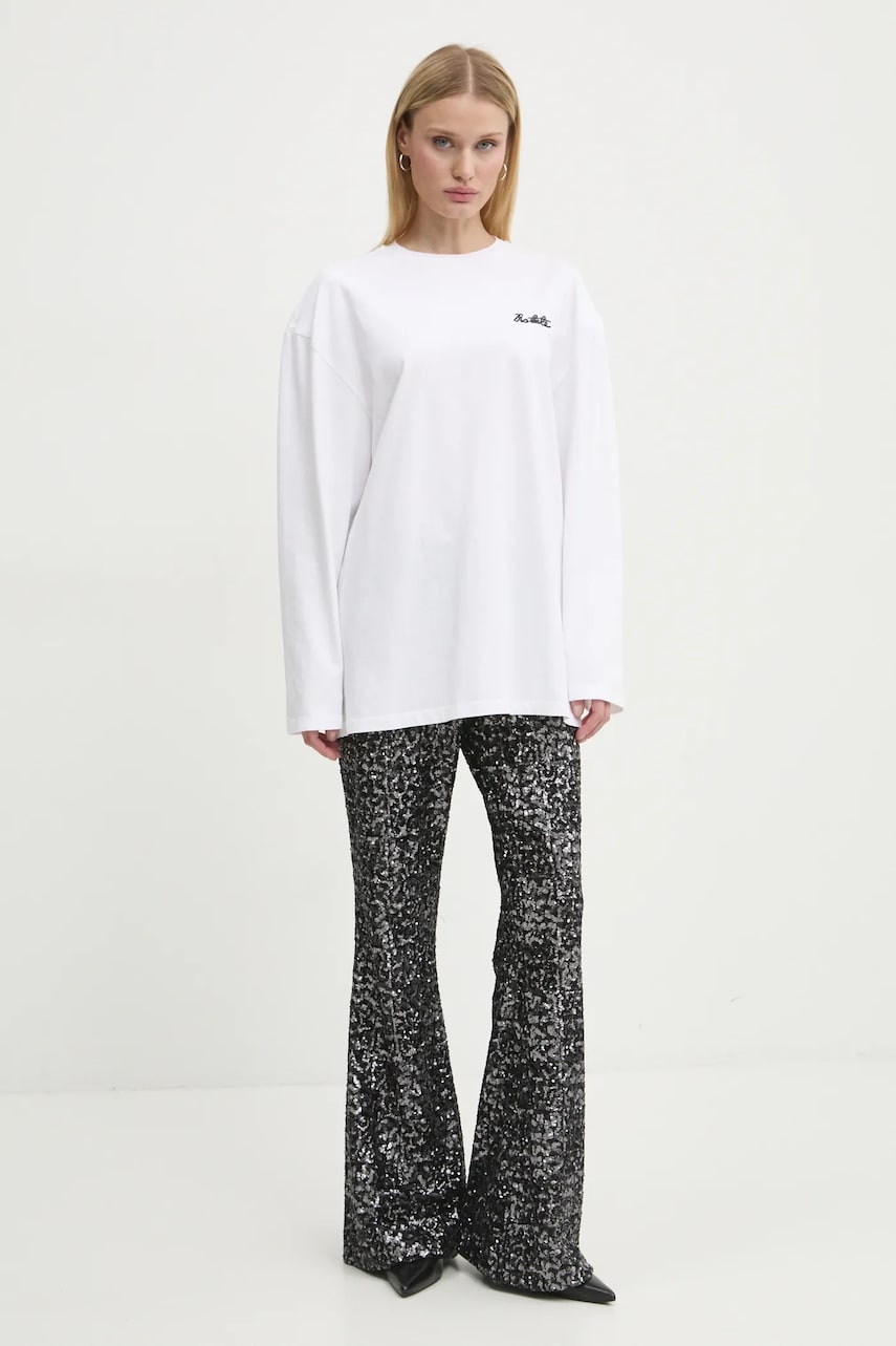 Rotate longsleeve din bumbac culoarea alb, 111441400 Rotate longsleeve din bumbac culoarea alb, 111441400