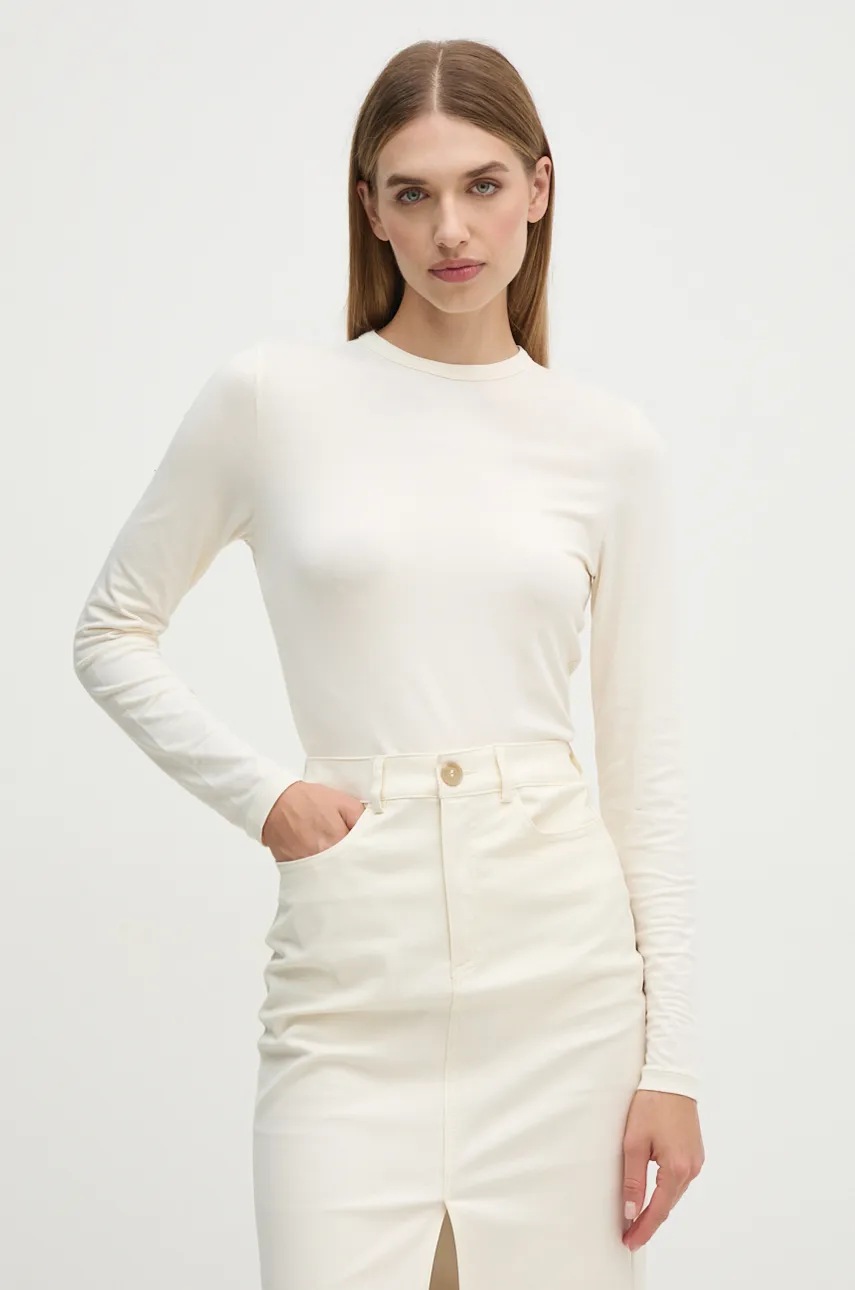 

Блуза с дълги ръкави Calvin Klein в бежово K20K207745, Бежов
