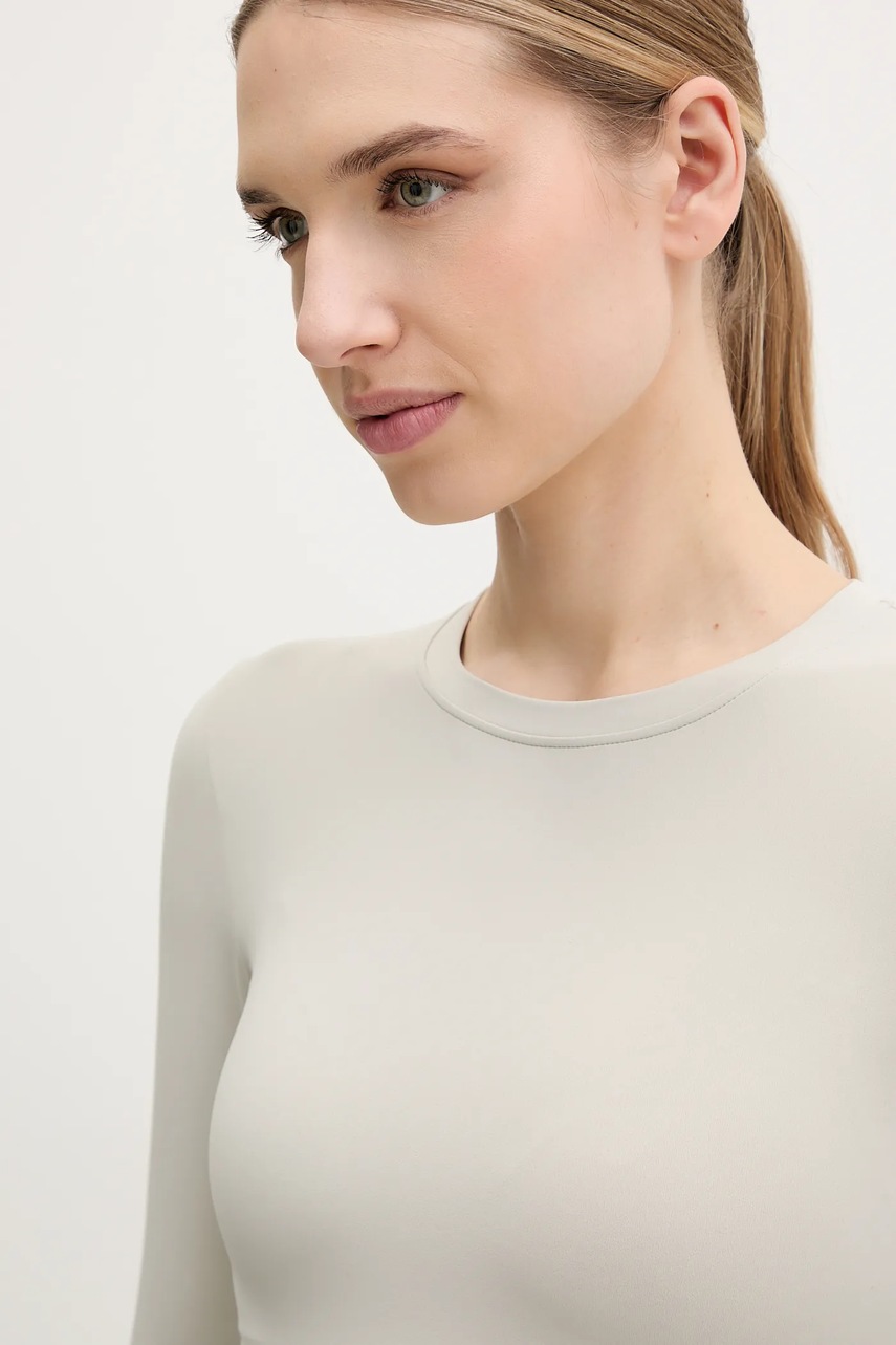 Μακρυμάνικο P.E Nation Foundation χρώμα: γκρι, 243L265 φωτογραφία