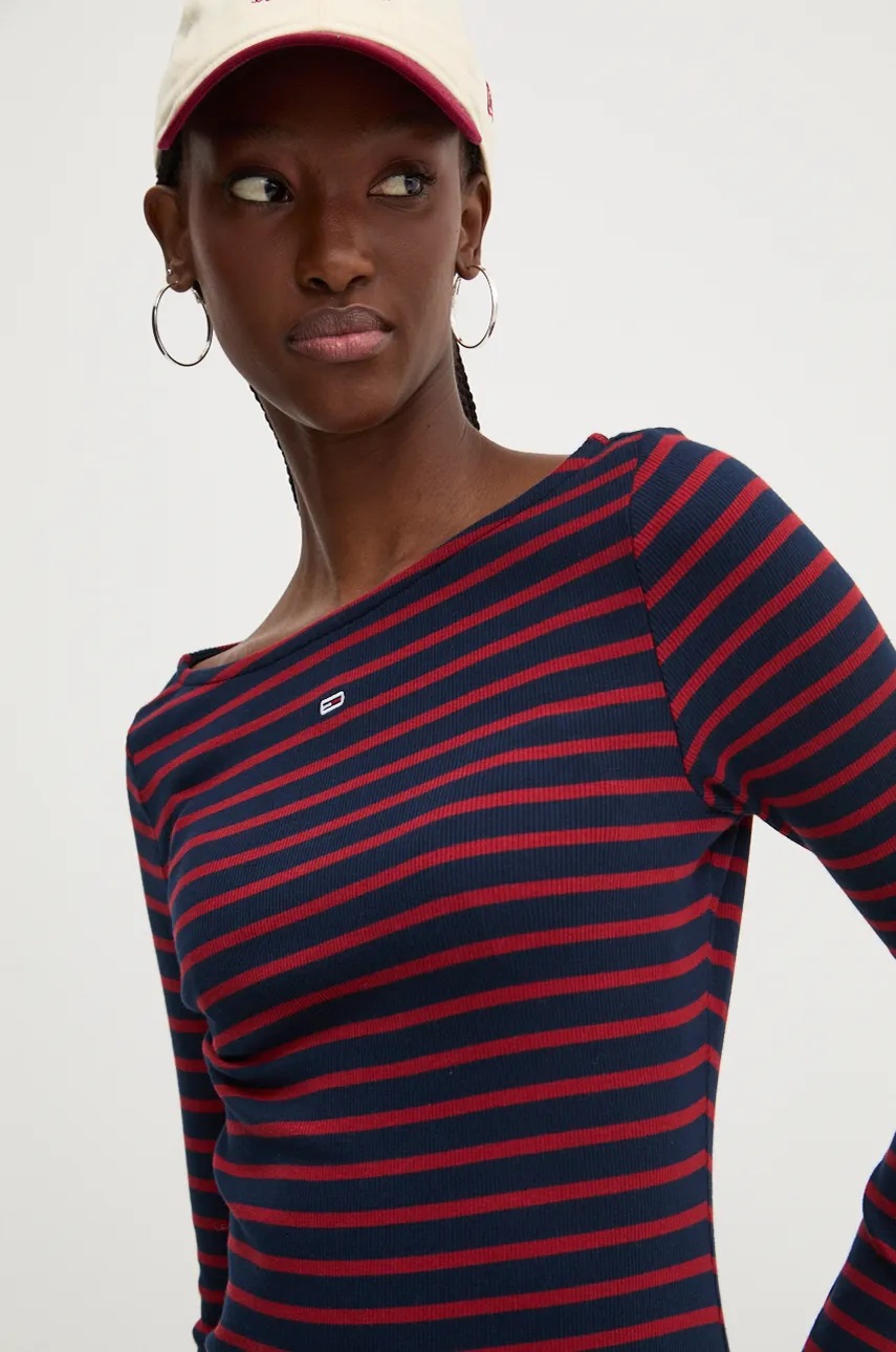 

Блуза с дълги ръкави Tommy Jeans в тъмносиньо DW0DW19817, Тъмносин