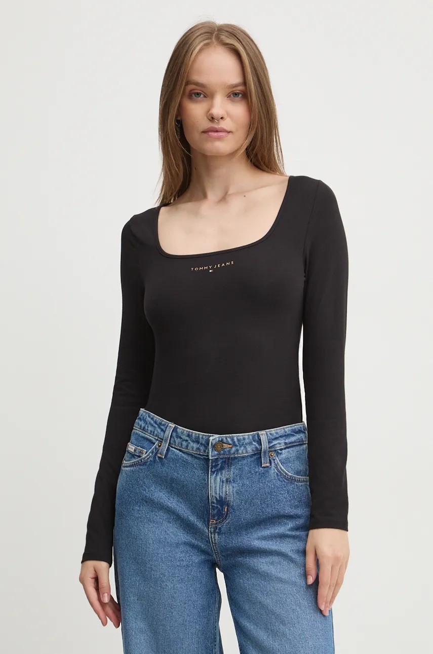 

Блуза с дълги ръкави Tommy Jeans в черно DW0DW18791, Черен