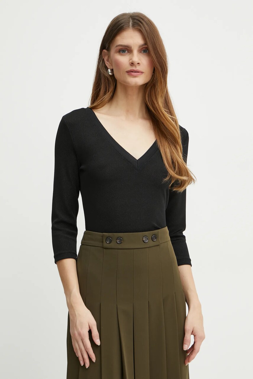 Morgan longsleeve TIWI femei, culoarea negru, TIWI
