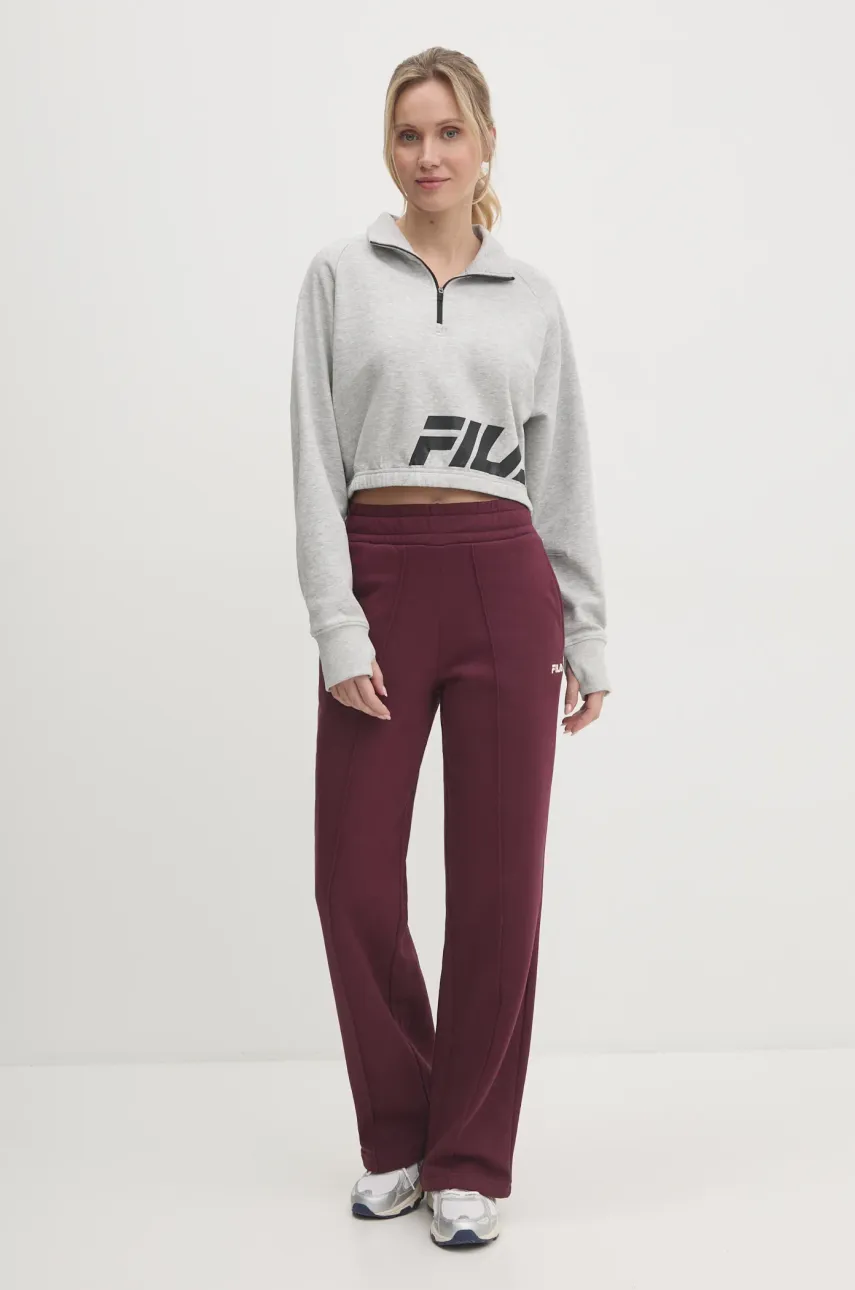 Кофта Fila Torreglia женская цвет серый с принтом FAW0847 Кофта Fila Torreglia женская цвет серый с принтом FAW0847