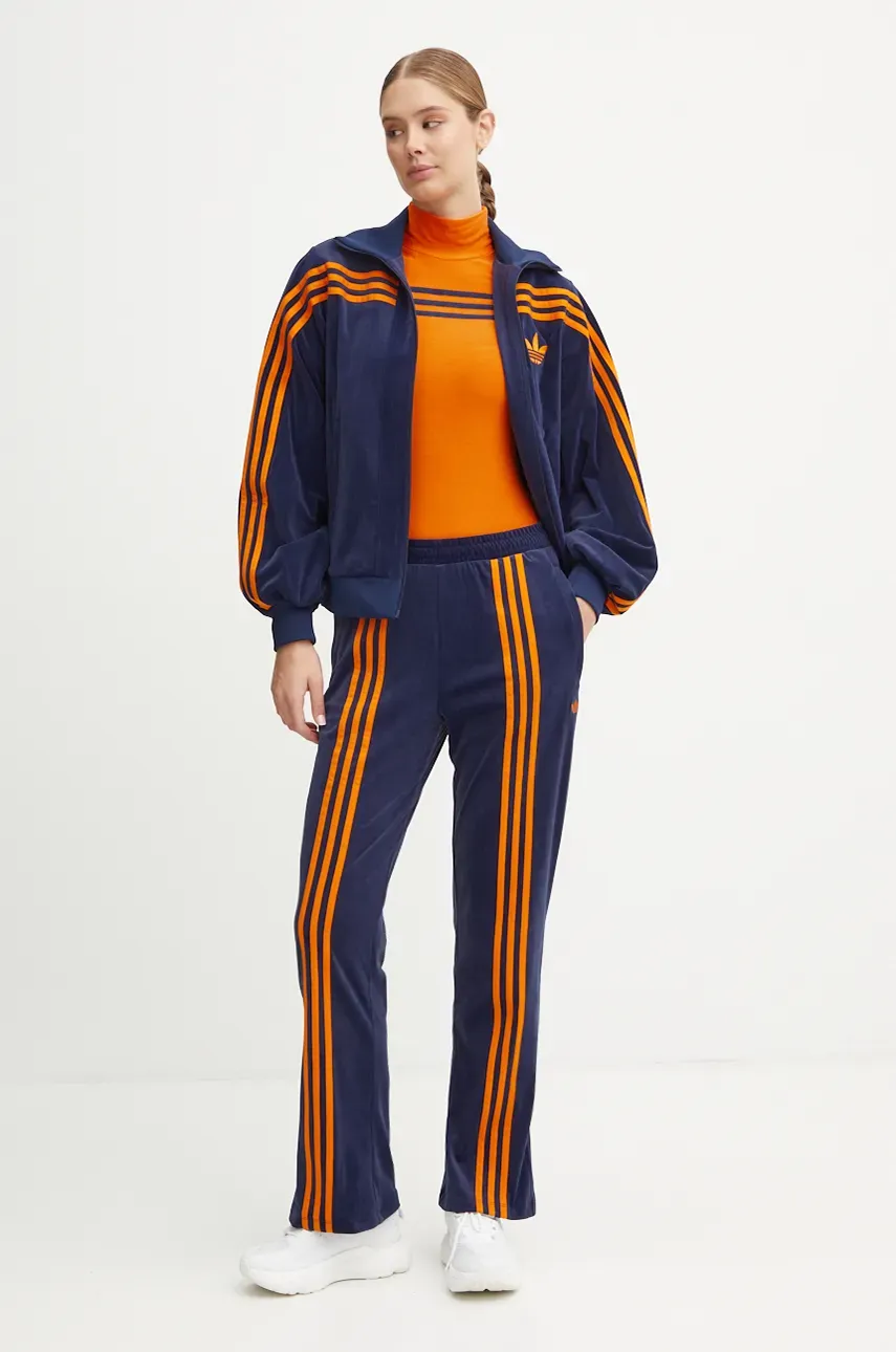 Лонгслив adidas Originals женский цвет оранжевый с полугольфом JN8313 Лонгслив adidas Originals женский цвет оранжевый с полугольфом JN8313