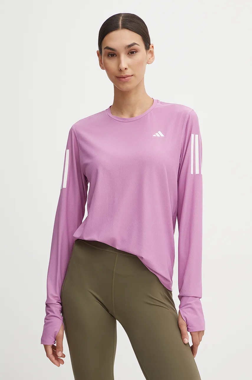 

Блуза с дълги ръкави за бягане adidas Performance Own The Run в лилаво IV5414, Виолетов