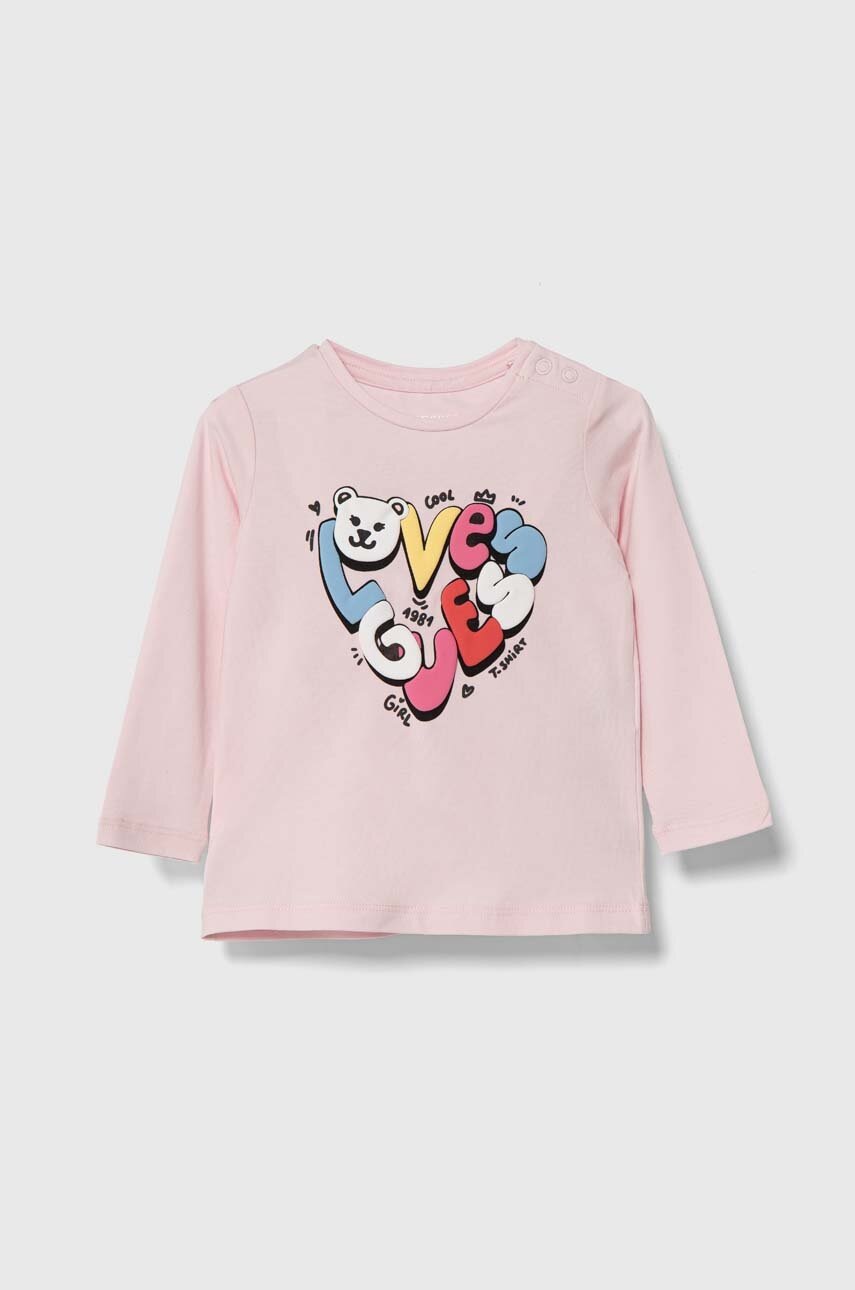 

Бебешка тениска Guess в розово A4YI01 K6YW4, Розов