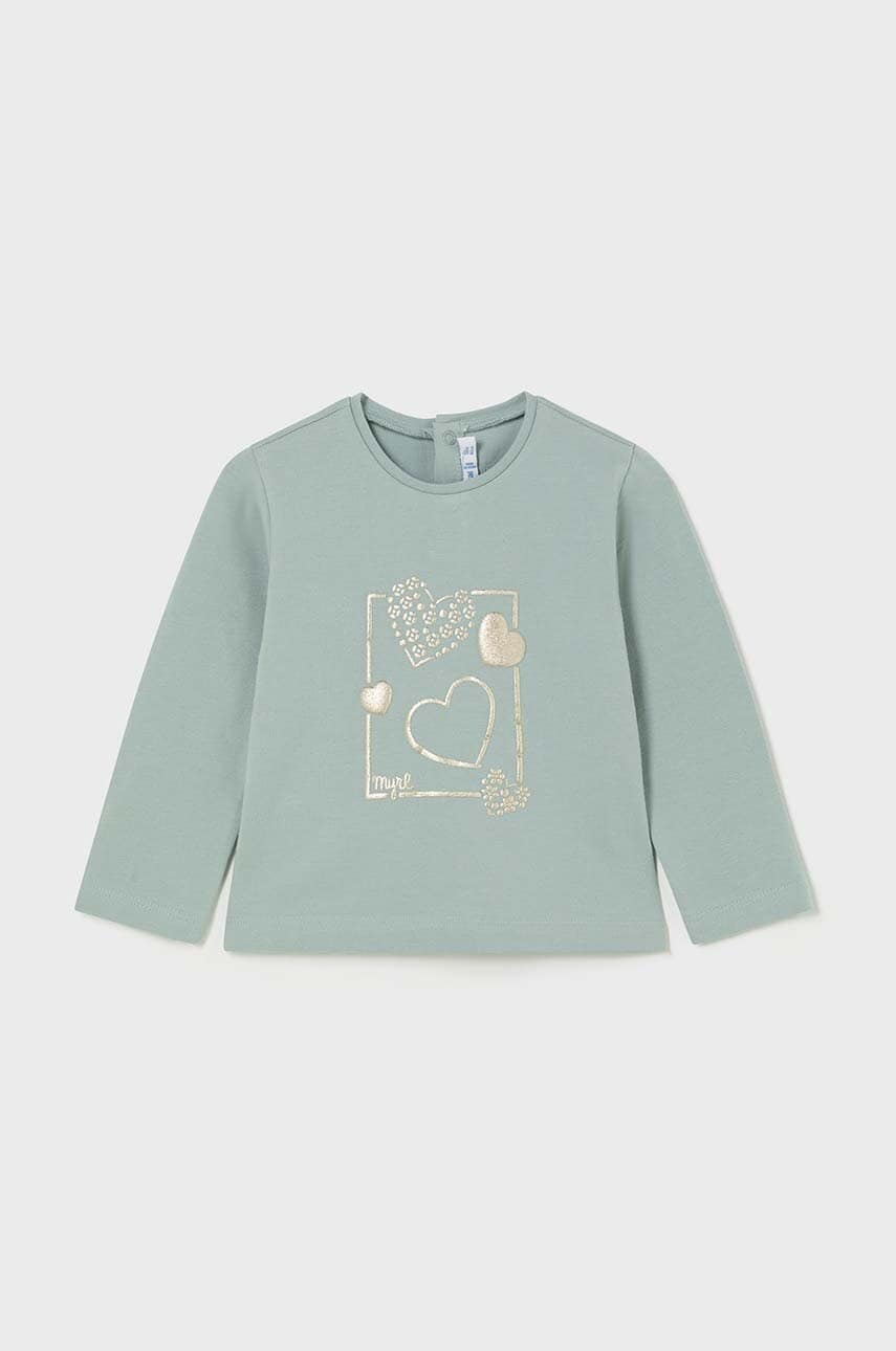 Mayoral longsleeve bebelusi culoarea turcoaz, 116