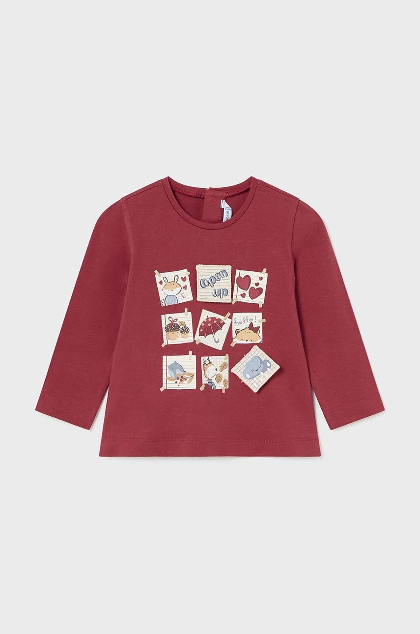 Mayoral longsleeve bebelusi culoarea rosu, 2054