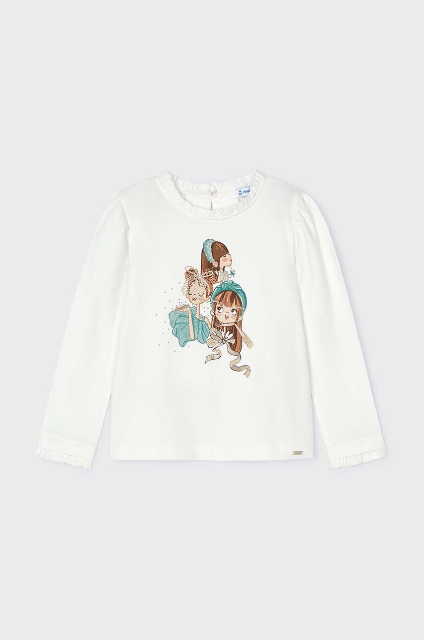 Mayoral longsleeve copii culoarea turcoaz, 4065