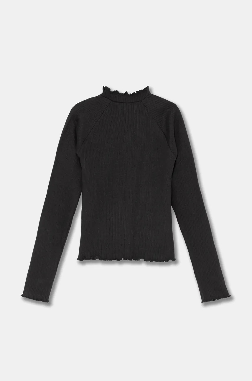 Детский лонгслив Mayoral цвет синий с полугольфом 7002