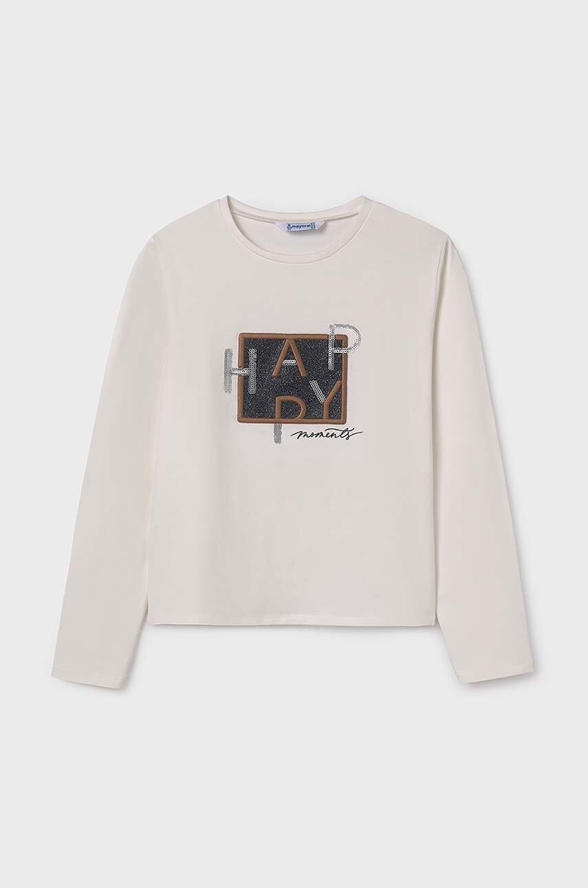 Детский лонгслив Mayoral цвет бежевый 7004 Детский лонгслив Mayoral цвет бежевый 7004