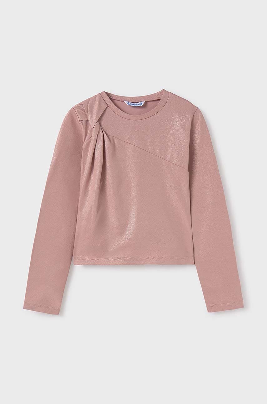 Mayoral longsleeve copii culoarea roz, 7007
