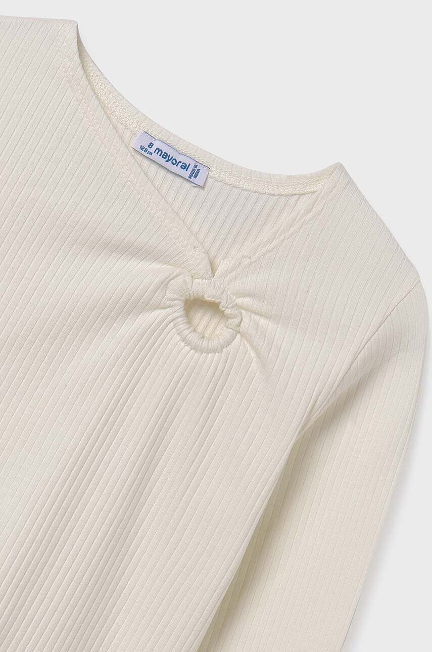 Детский лонгслив Mayoral цвет бежевый 7011 Детский лонгслив Mayoral цвет бежевый 7011