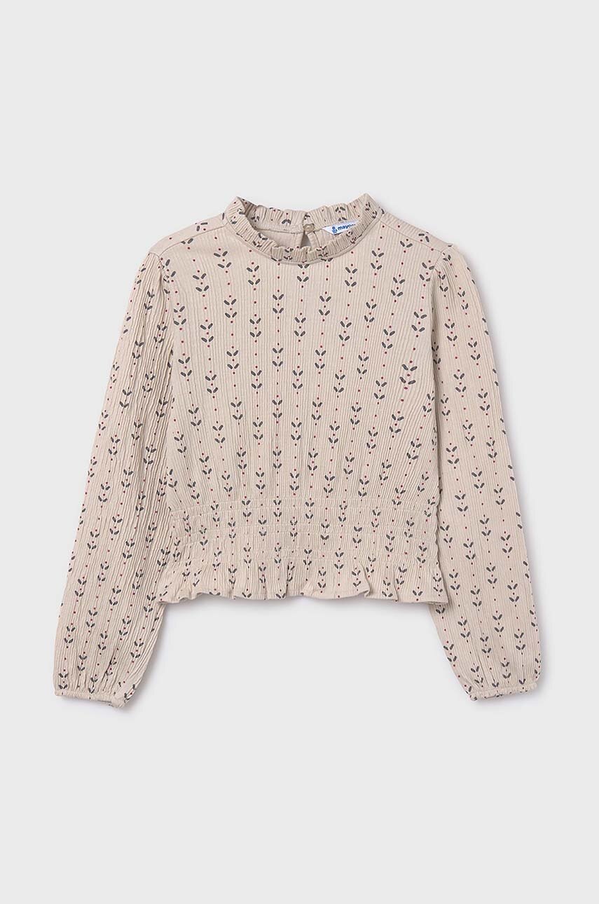 Детский лонгслив Mayoral цвет бежевый 7013