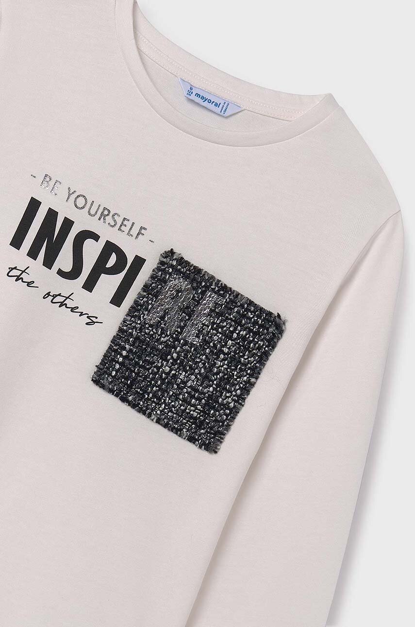 Детский лонгслив Mayoral цвет бежевый 7017 Детский лонгслив Mayoral цвет бежевый 7017