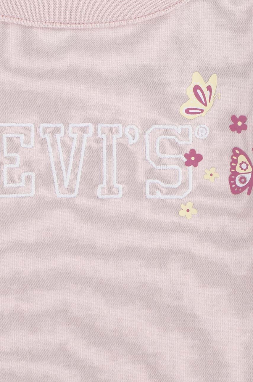 Levi's baba hosszú ujjú LS PUFF DETAIL TOP rózsaszín, 1EK965 termék 2. képe
