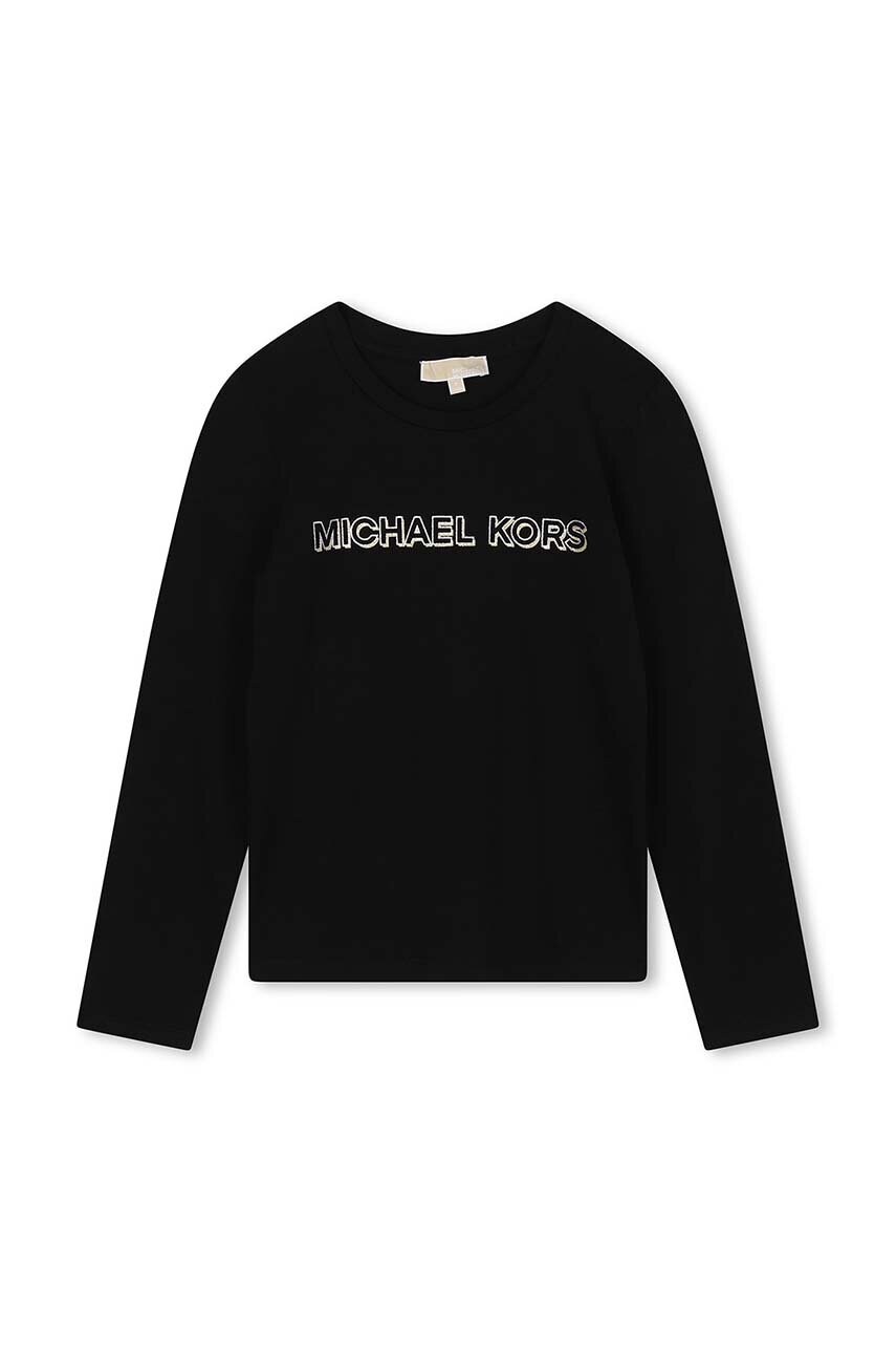 Michael Kors longsleeve copii culoarea negru, R30138