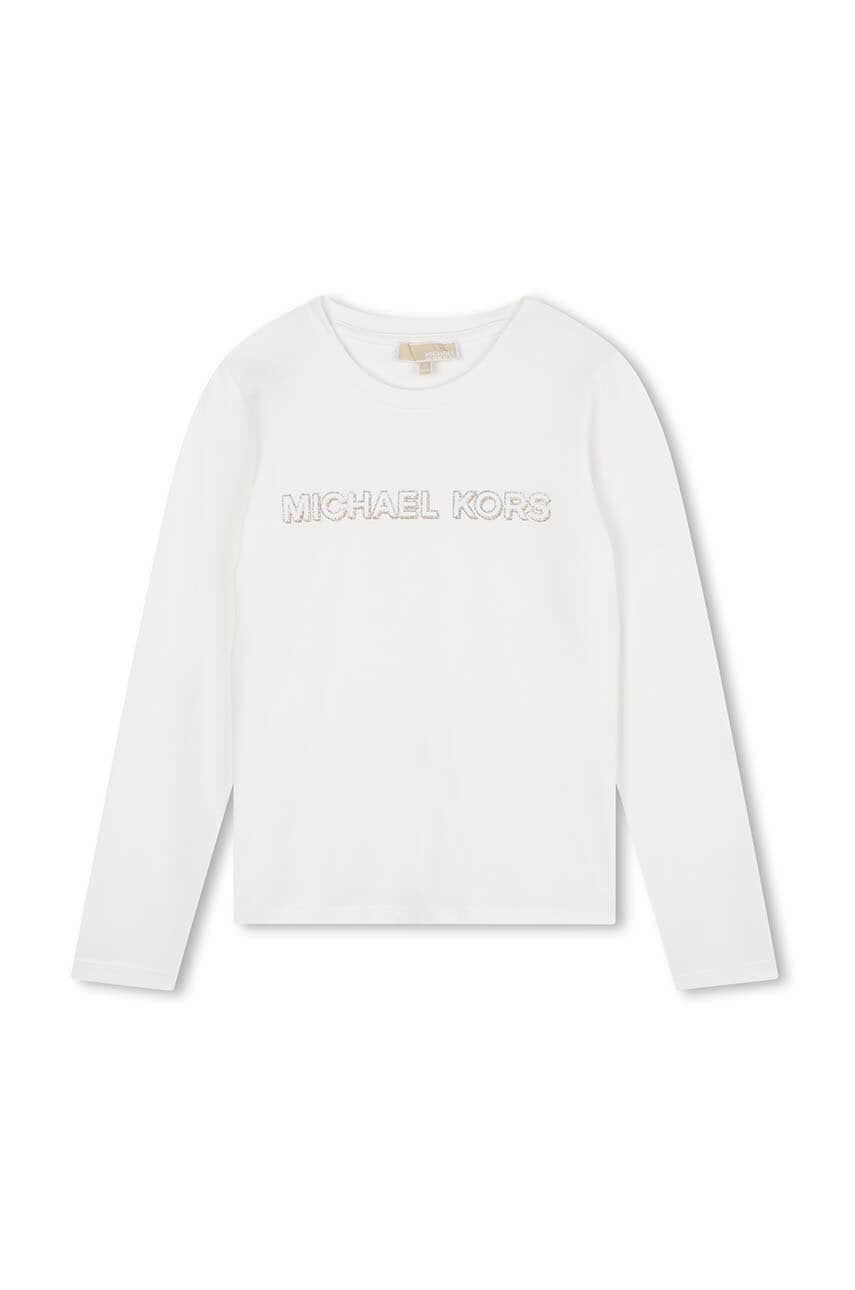 Michael Kors longsleeve copii culoarea alb, R30138 Michael Kors longsleeve copii culoarea alb, R30138