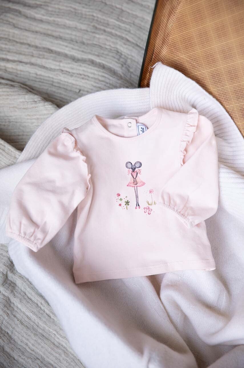 Tartine et Chocolat longsleeve copii culoarea roz, TZ10011