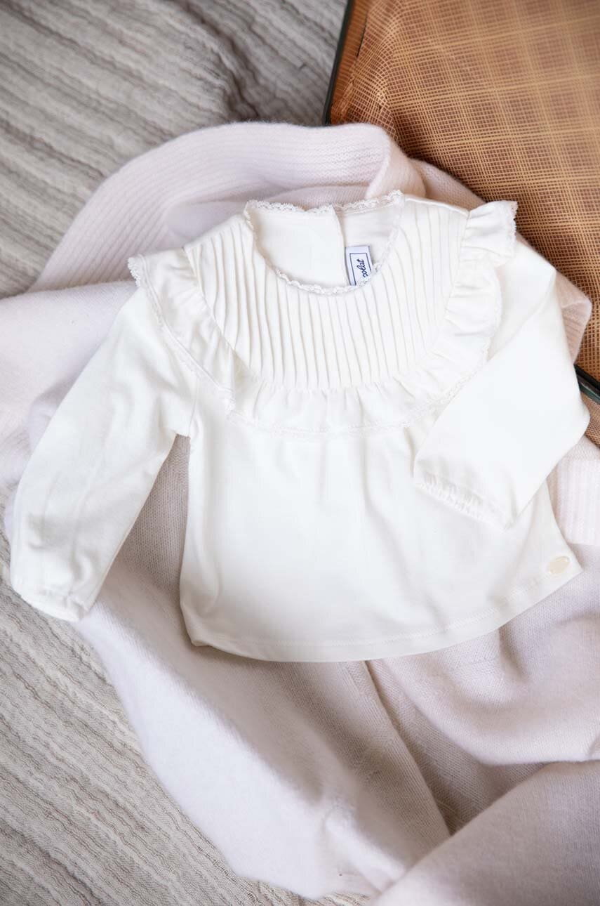 Tartine et Chocolat bluza copii culoarea bej, neted, TZ10001
