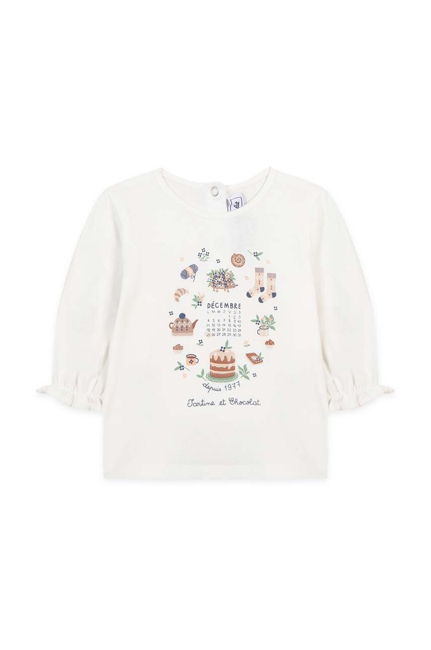 Детский лонгслив Tartine et Chocolat цвет белый TZ10021