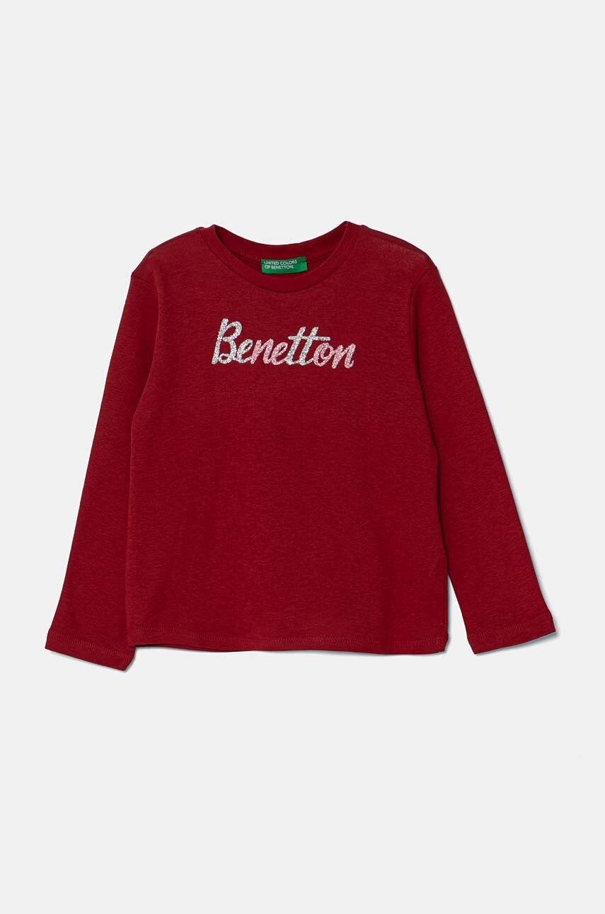 

Детска блуза с дълги ръкави United Colors of Benetton в бордо 3I9WG10F7