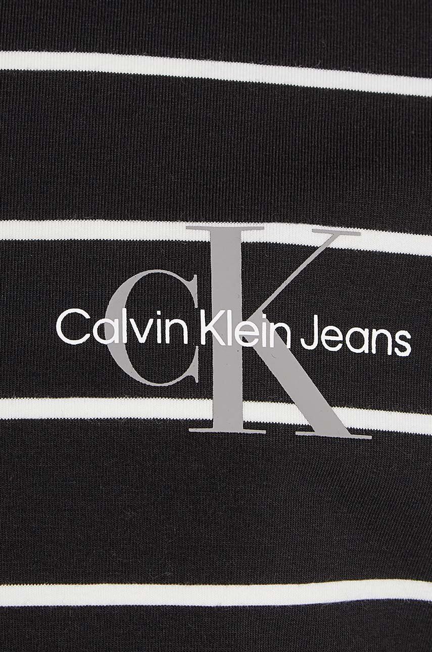 Dječja Majica Dugih Rukava Calvin Klein Jeans Boja: Crna, S Dolčevitom, IG0IG02743