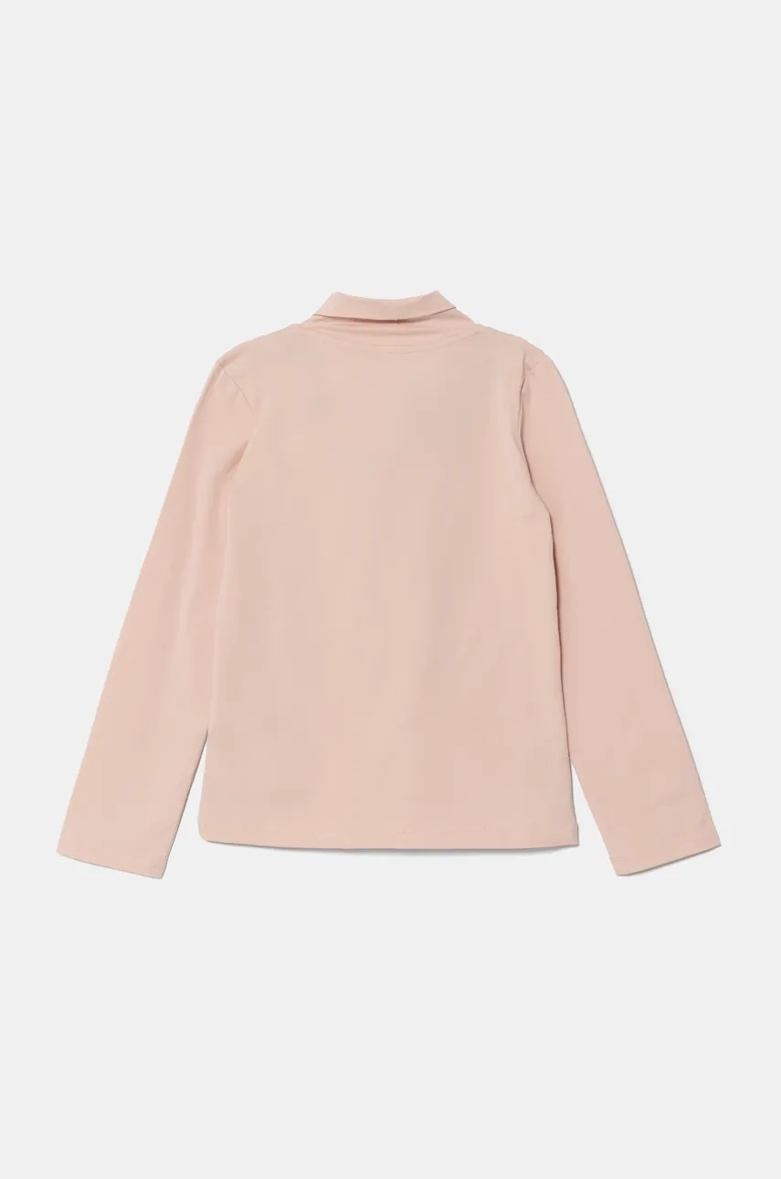 Детский лонгслив Calvin Klein Jeans цвет розовый с гольфом IG0IG02811 Детский лонгслив Calvin Klein Jeans цвет розовый с гольфом IG0IG02811
