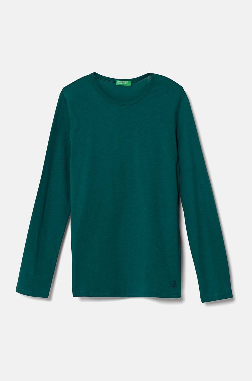 

Детска блуза с дълги ръкави United Colors of Benetton в зелено 3I1XC10DA, Зелен