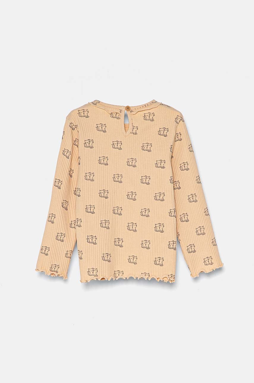 Детский лонгслив United Colors of Benetton цвет оранжевый 36LKG10FF