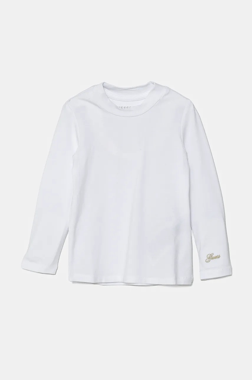 

Детска блуза с дълги ръкави Guess в бяло K4BI08 J1314, Бял