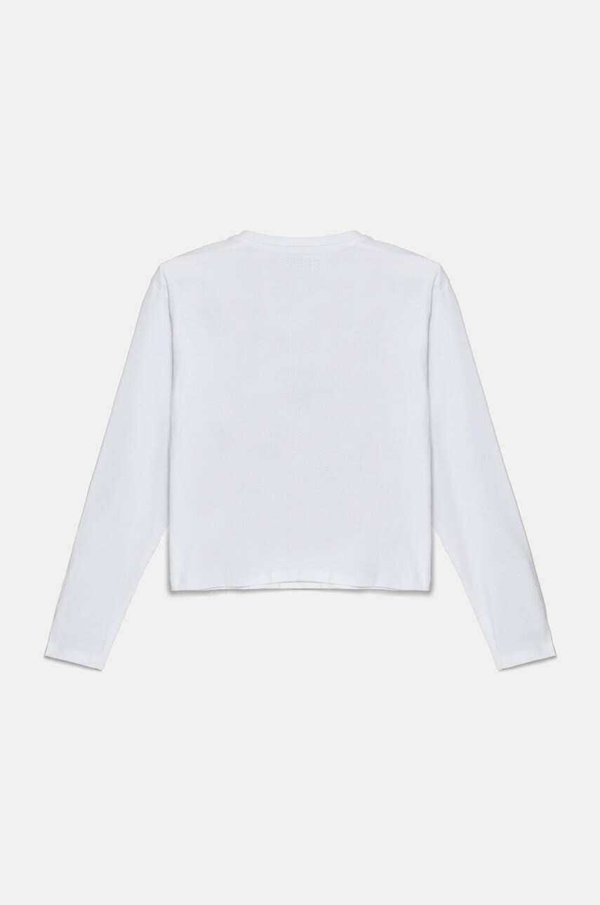 Дитячий бавовняний лонгслів Guess