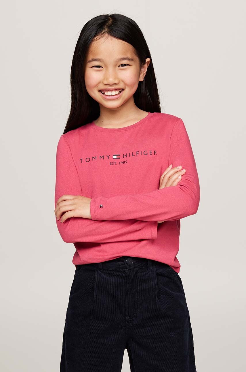 

Детска блуза с дълги ръкави Tommy Hilfiger в розово KG0KG05247, Розов