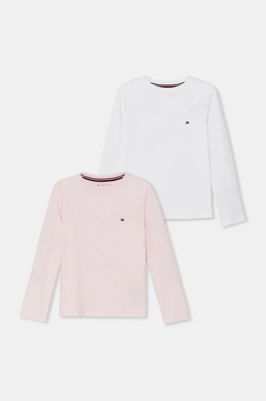 

Детска блуза с дълги ръкави Tommy Hilfiger (2 броя) в розово UG0UG00779, Розов