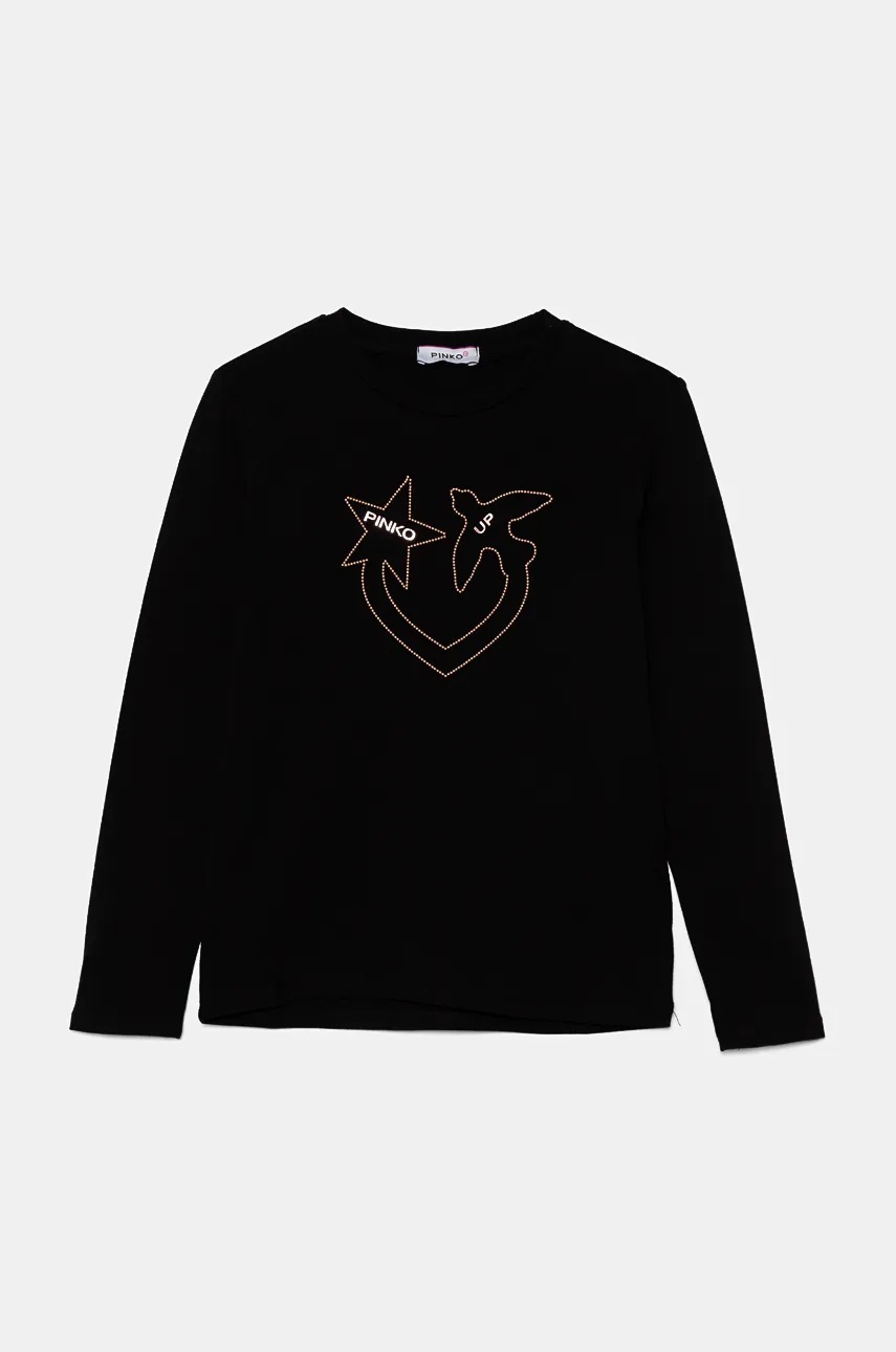 

Детска тениска Pinko Up в черно F4PIJGTH053, Черен