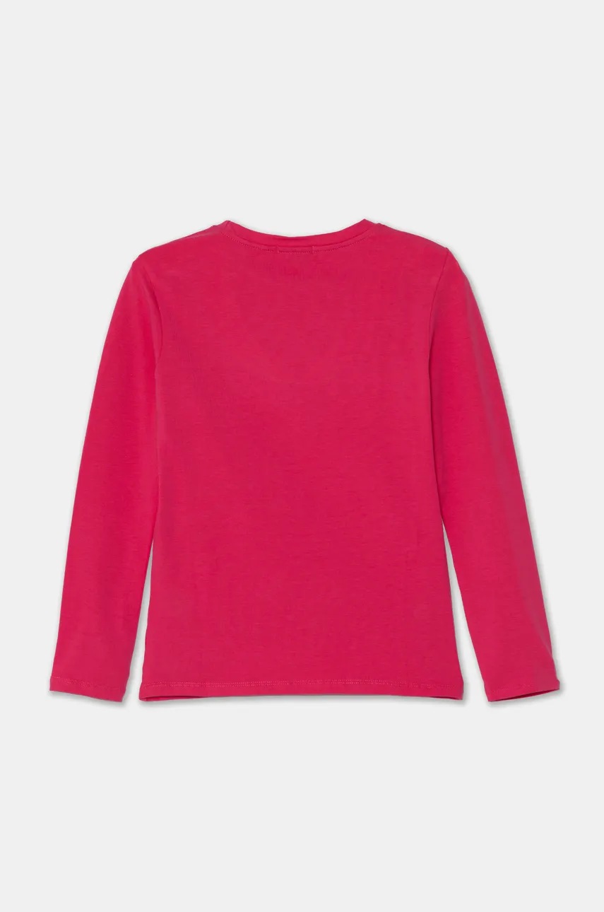 Хлопковый детский лонгслив Pinko Up цвет розовый F4PIJGTH151 Хлопковый детский лонгслив Pinko Up цвет розовый F4PIJGTH151