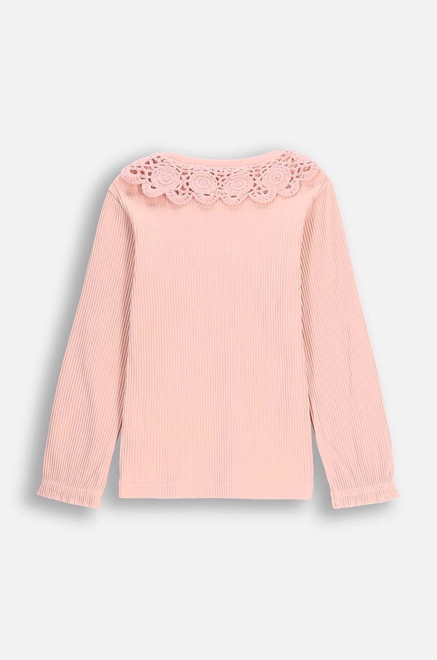 Детский лонгслив Coccodrillo цвет розовый RODEO GIRL KIDS