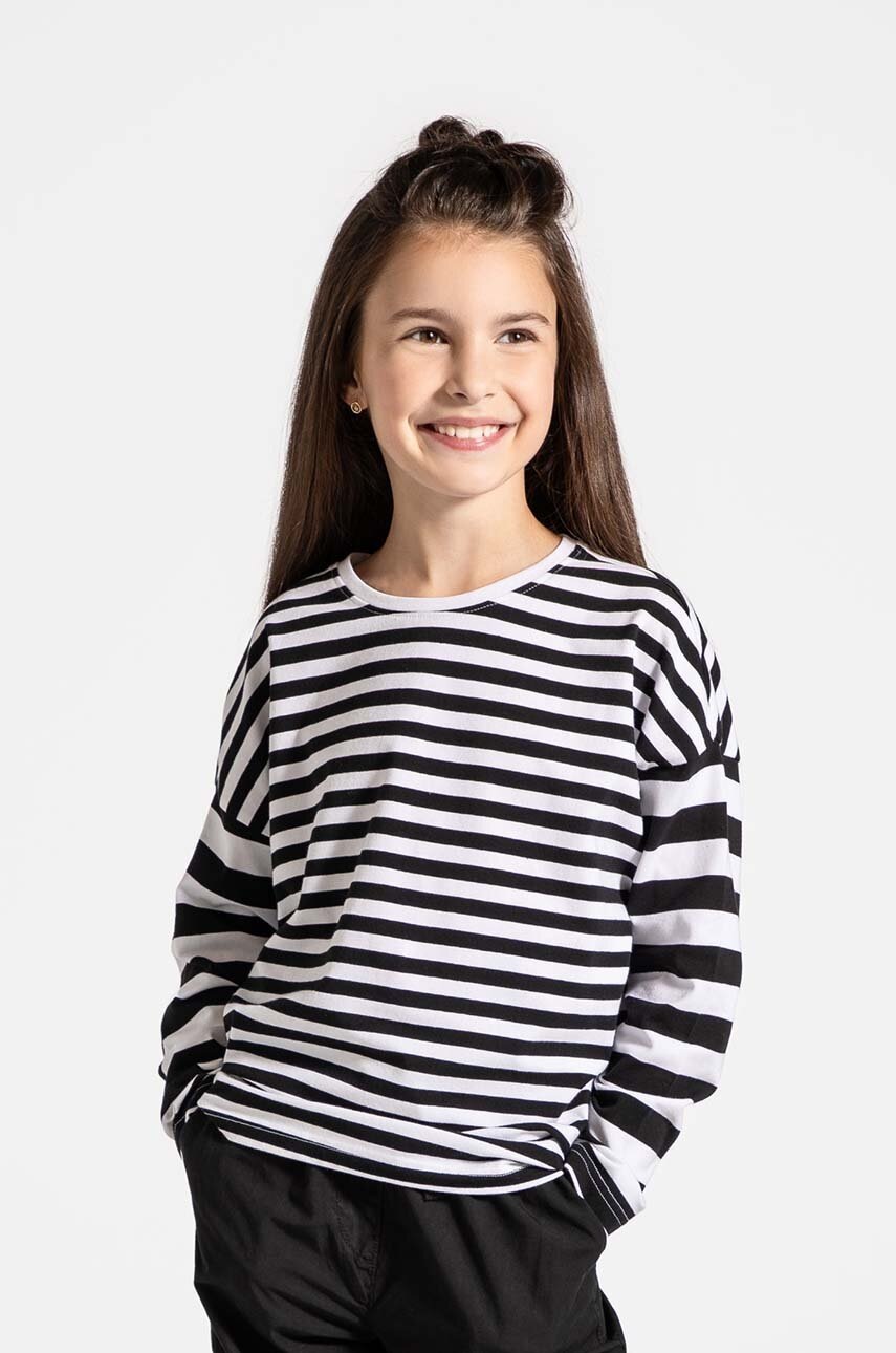 

Детска блуза с дълги ръкави Coccodrillo в бяло CARTOONS GIRL JUNIOR, Бял