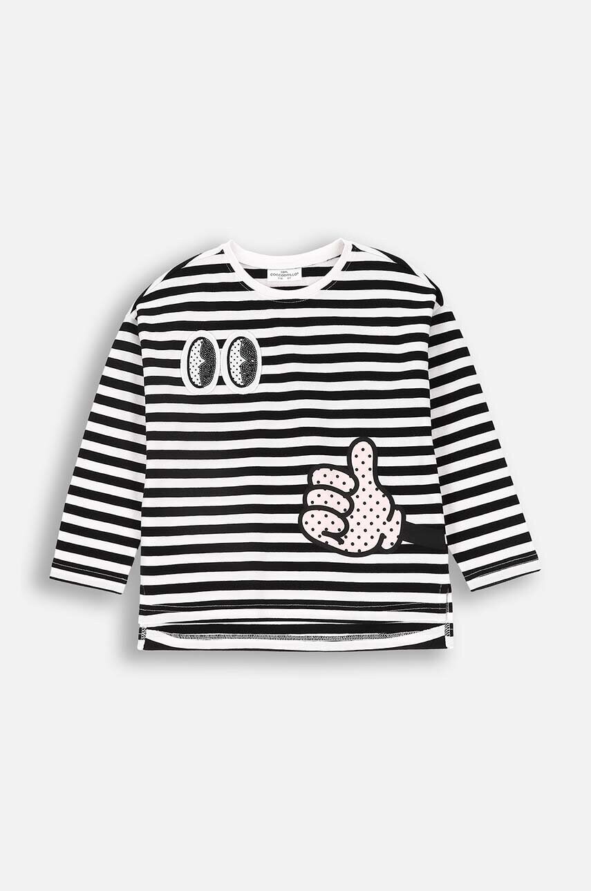 Coccodrillo longsleeve copii culoarea alb, CARTOONS GIRL KIDS