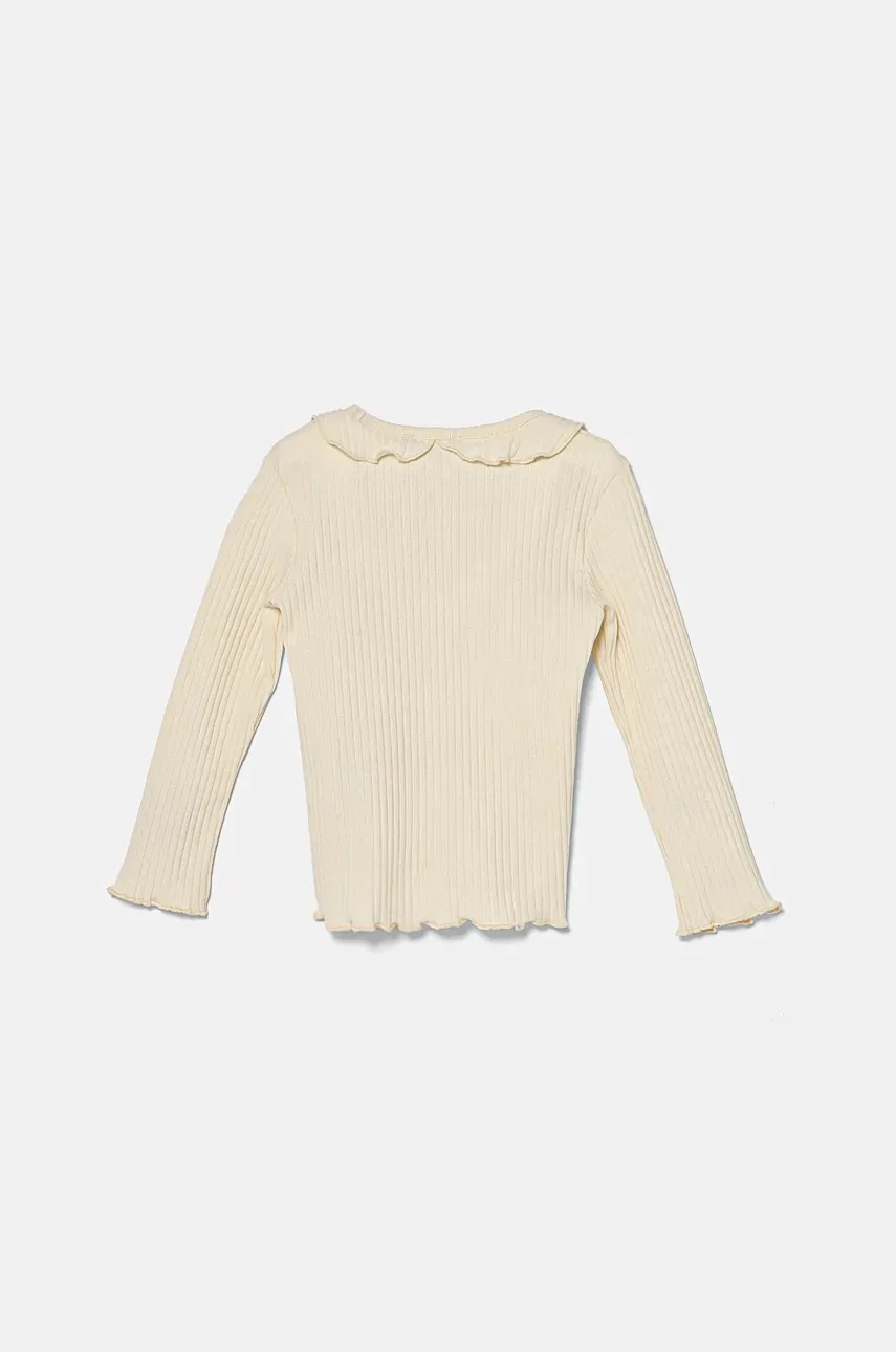 Детский лонгслив United Colors of Benetton цвет бежевый 3F1AG10H6 Детский лонгслив United Colors of Benetton цвет бежевый 3F1AG10H6