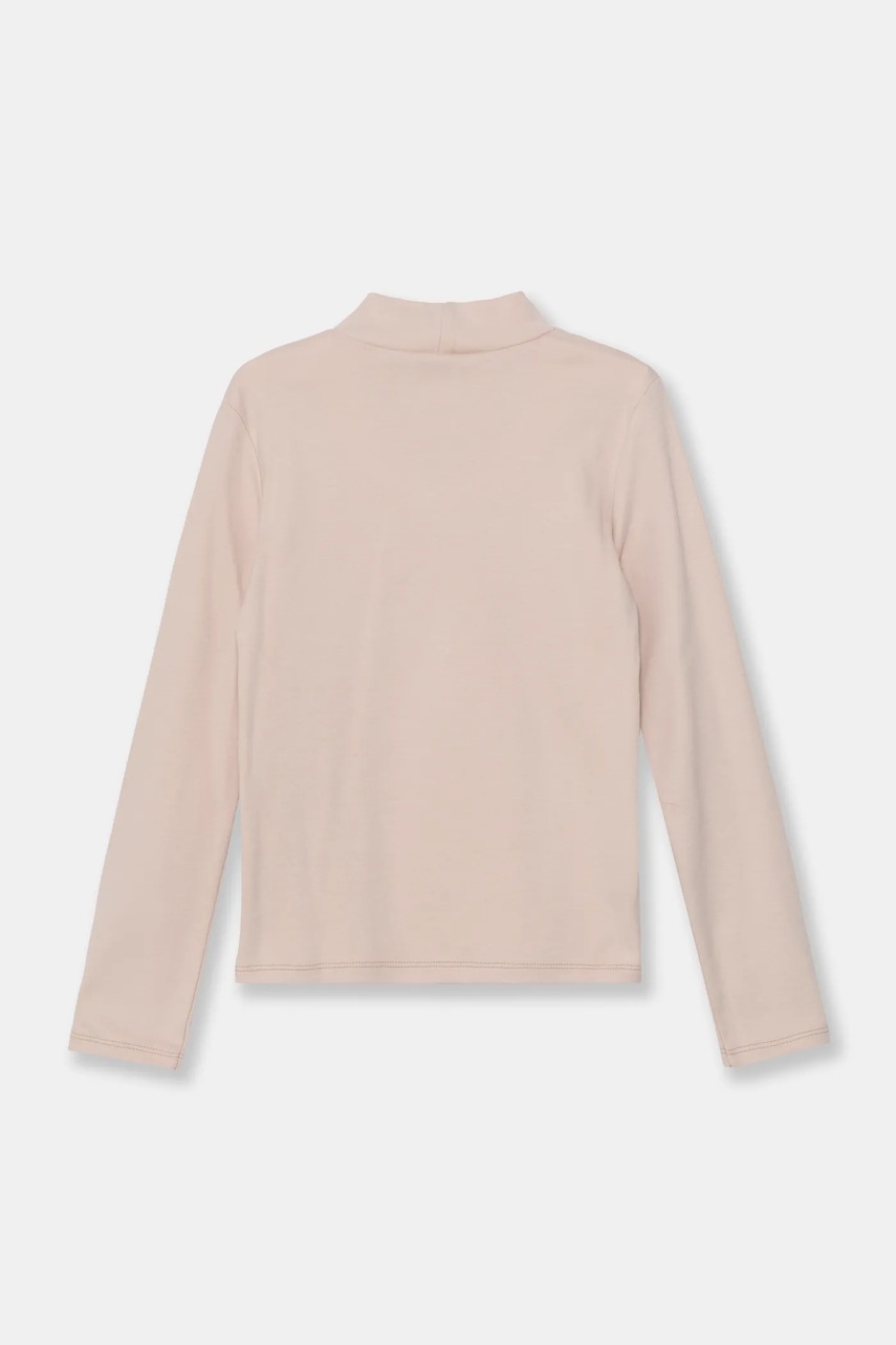 Дитячий бавовняний лонгслів United Colors of Benetton колір рожевий 3AOUC201O