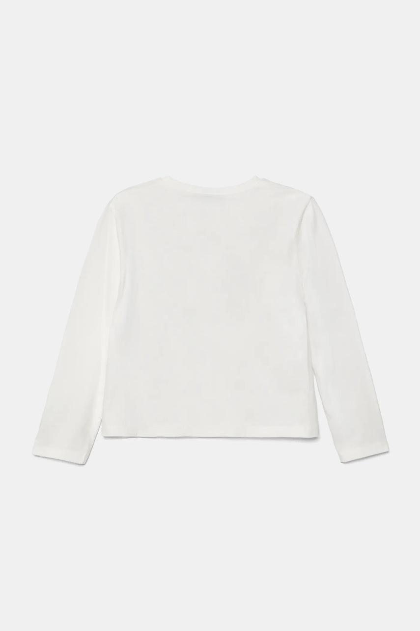 Хлопковый детский лонгслив United Colors of Benetton цвет белый 3VR5G10JA Хлопковый детский лонгслив United Colors of Benetton цвет белый 3VR5G10JA