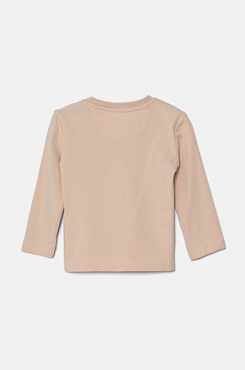 Детский лонгслив Calvin Klein Jeans цвет оранжевый с принтом IN0IN00005 Детский лонгслив Calvin Klein Jeans цвет оранжевый с принтом IN0IN00005