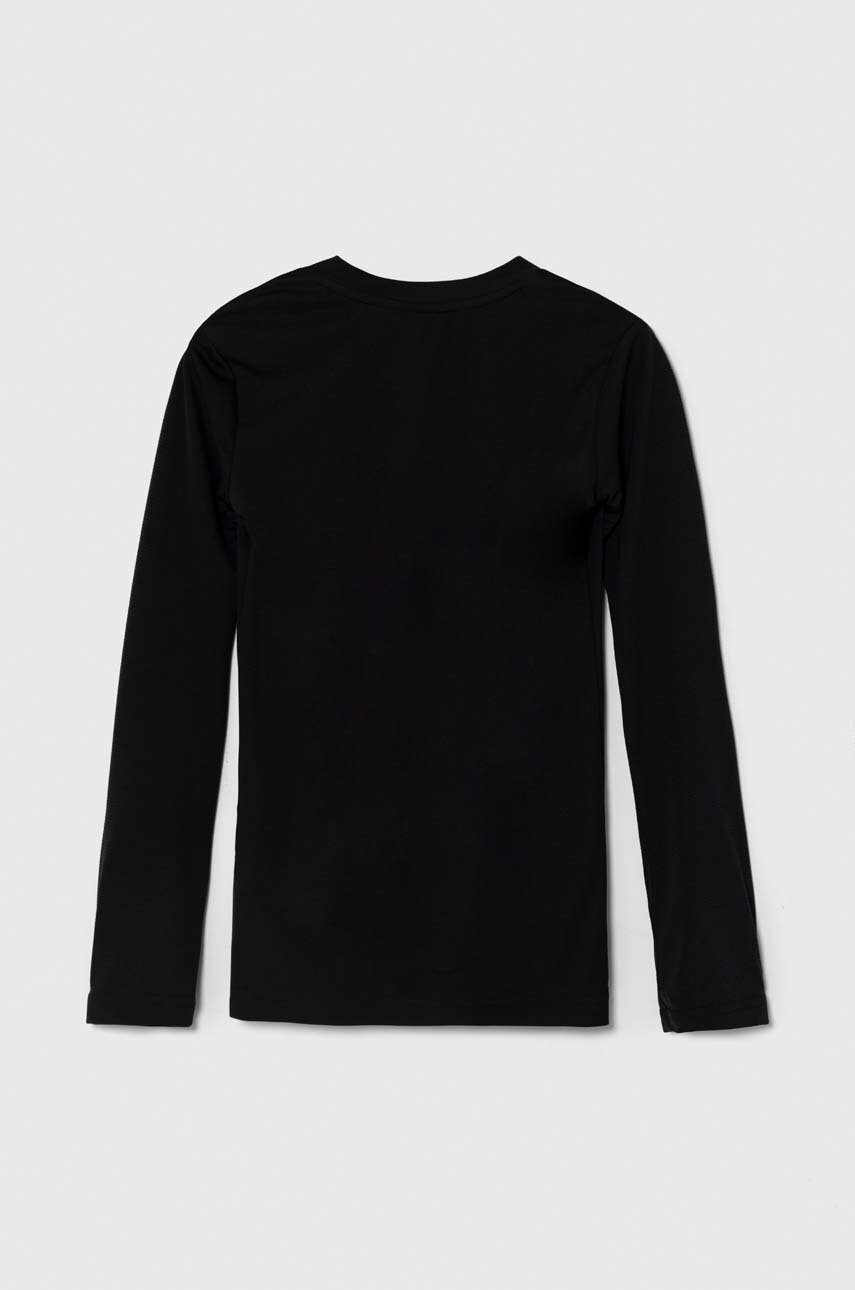 Детский лонгслив adidas Performance TEAM BASE TEE цвет чёрный с принтом GN5710
