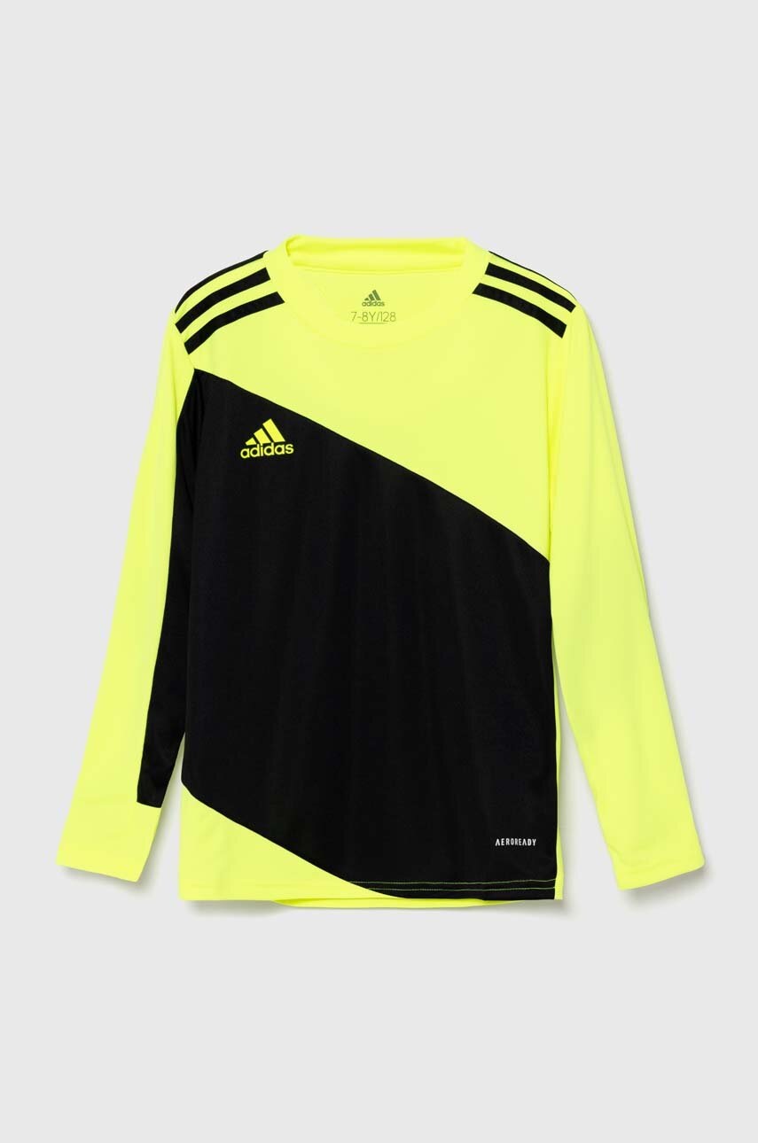 adidas Performance longsleeve copii SQUAD GK21SYY culoarea galben, modelator, GN5794